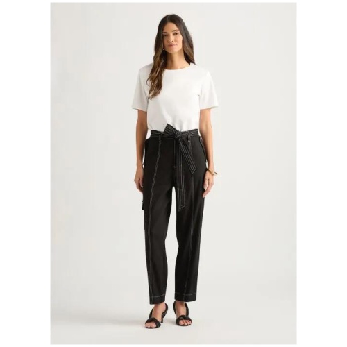 Cabello Linen Blend Cargo Pant