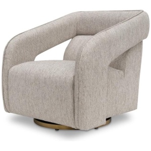 Cadence Swivel Armchair - Light Grey by Interior Secrets - AfterPay Available