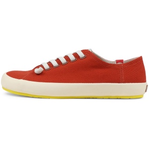 Camper 21897 Peu Rambla Cm Medium Red Canvas Medium Red Sneakers Womens Shoes Casual Casual Sneakers