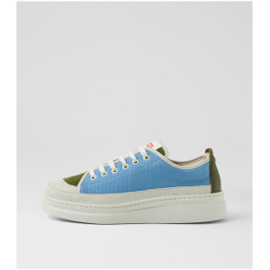 Camper K201626 Twins Cm Green Multi Leather Green Multi Sneakers Womens Shoes Casual Casual Sneakers