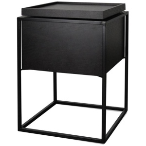 Cane Scandinavian Side Table - Black by Interior Secrets - AfterPay Available