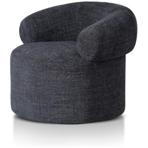 Caradoc Fabric Armchair - Moss Navy by Interior Secrets - AfterPay Available