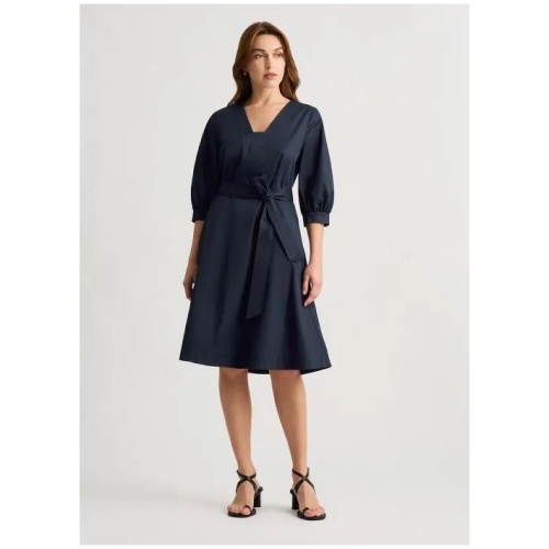 Casmia Cotton Tie Front Dress