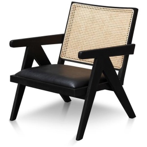 Castro Rattan Armchair - Black by Interior Secrets - AfterPay Available