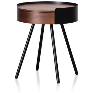 Celdon Side Table - Walnut by Interior Secrets - AfterPay Available