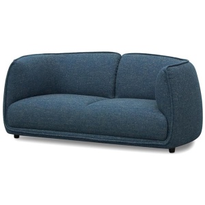 Chapman 2 Seater Fabric Sofa - Dark Blue by Interior Secrets - AfterPay Available