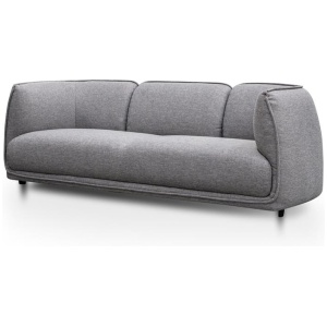 Chapman 3 Seater Fabric Sofa- Graphite Grey by Interior Secrets - AfterPay Available