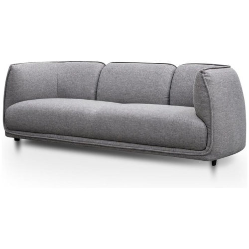Chapman 3 Seater Fabric Sofa- Graphite Grey by Interior Secrets - AfterPay Available