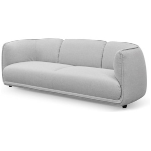 Chapman 3 Seater Fabric Sofa- Light Texture Grey by Interior Secrets - AfterPay Available