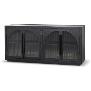 Charles 1.78m Sideboard Unit - Full Black by Interior Secrets - AfterPay Available