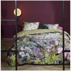 Charming Cotton Sateen Green Quilt Cover Sets by Bedding House Queen