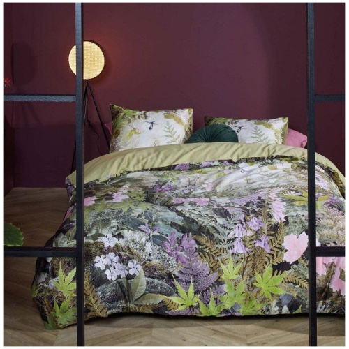 Charming Cotton Sateen Green Quilt Cover Sets by Bedding House Queen
