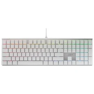 Cherry MX 10.0 RGB Gaming Keyboard Silver/White Version - MX Low Profile Red Switch