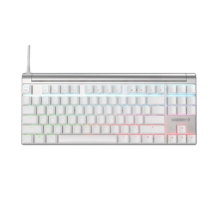 Cherry MX 8.0 RGB Gaming Keyboard Silver/White Version - Mx Red Switch