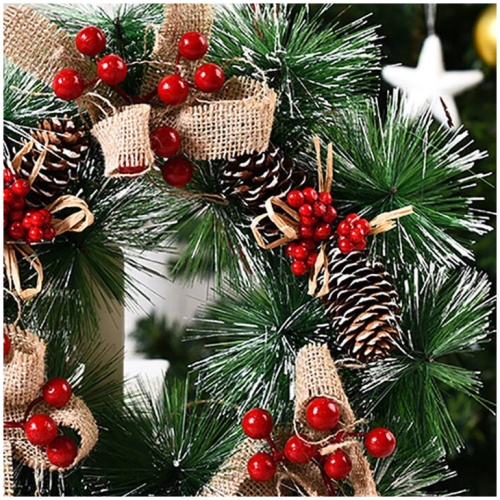 Christmas Wreath Door Garland Decoration Front Door Hanging Flowers Tree Decor(J1-2)