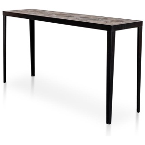 Clara Console Table - Dark Natural - Last One by Interior Secrets - AfterPay Available