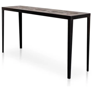 Clara Console Table - Dark Natural - Last One by Interior Secrets - AfterPay Available