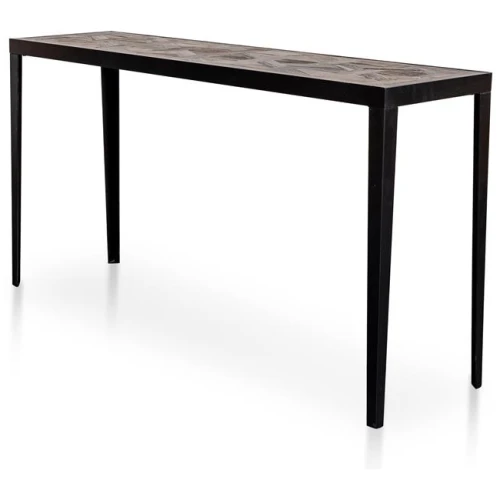 Clara Console Table - Dark Natural - Last One by Interior Secrets - AfterPay Available