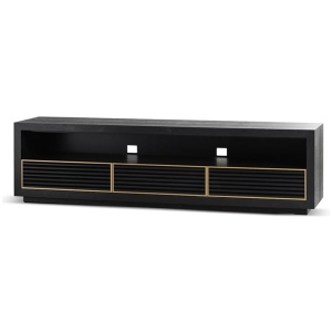 Claude 2m TV Entertainment Unit - Textured Espresso Black by Interior Secrets - AfterPay Available
