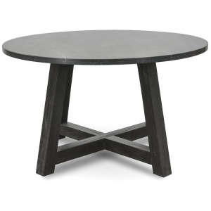 Clearance - Carlson 130cm Black Marble Dining Table with Glass Top. by Interior Secrets - AfterPay Available