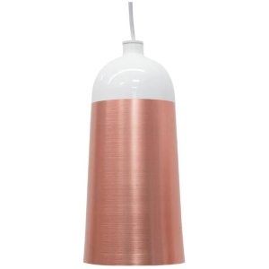 Clearance - Fontain Slim Pendant Lamp - Rose Gold - White by Interior Secrets - AfterPay Available