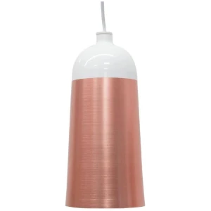 Clearance - Fontain Slim Pendant Lamp - Rose Gold - White by Interior Secrets - AfterPay Available