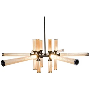 Clearance - Glint Led 18 Bulb Pendant Lamp - Black by Interior Secrets - AfterPay Available