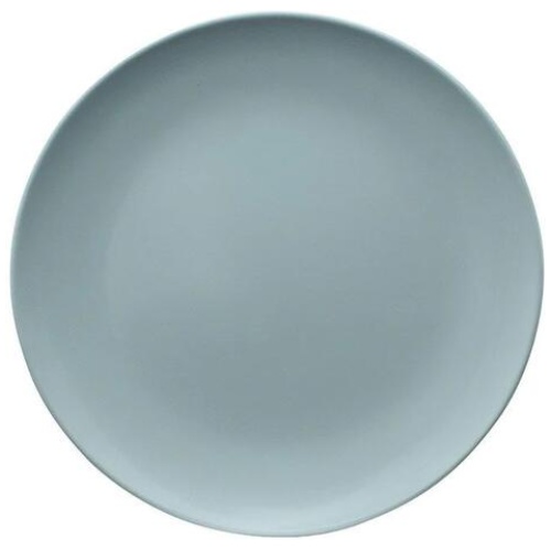 Colour Melamine Dinner Plate Duck Egg Size 25X25X2cm in Blue by Serroni