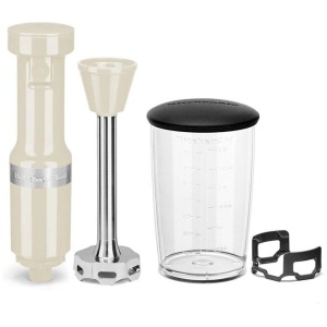 Corded Hand Blender 700ml Almond Cream Size 41X9X6cm by KitchenAid