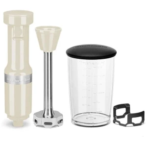 Corded Hand Blender 700ml Almond Cream Size 41X9X6cm by KitchenAid