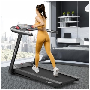 Costway4.75HP Folding Treadmill with Voice Control & 20 Preset Programs & Auto Incline