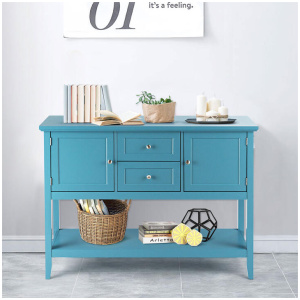 CostwayBuffet Sideboard Cabinet with 2 Drawers & 2 Storage Cupboard