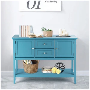 CostwayBuffet Sideboard Cabinet with 2 Drawers & 2 Storage Cupboard