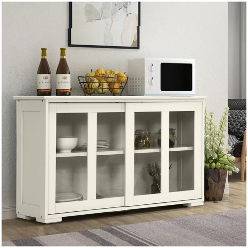 CostwayKitchen Storage Sideboard with Adjustable Shelf