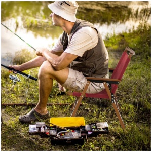 CostwayPatio Folding Portable Outdoor Chair for Camping, Fishing, Picnic-2 pieces