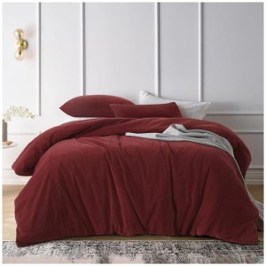 Cotton Velvet Rouge Quilt Cover by Vintage Design Homeware Queen