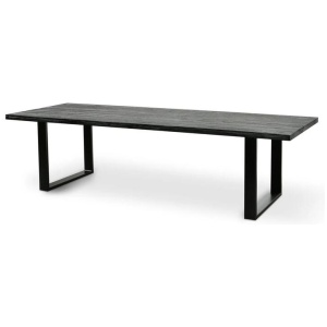Craig Reclaimed Wood 2.8m Dining Table - Black by Interior Secrets - AfterPay Available