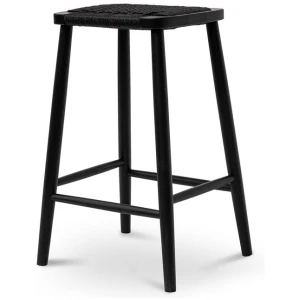Crawford 65cm Bar Stool - Full Black by Interior Secrets - AfterPay Available