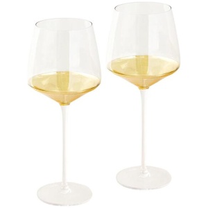 Cristina Re Estelle Gold Set of 2 Wine Glasses