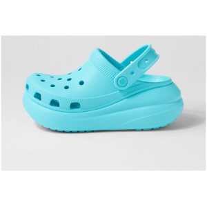 Crocs 207521 Classic Crush Clog Cc Neptune Smooth Neptune Sandals Womens Shoes Casual Sandals Flat Sandals