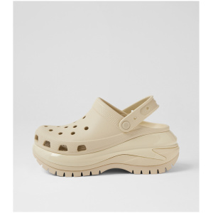 Crocs 207988 Mega Crush Clog Cc Bone Croslite Bone Shoes Womens Shoes Casual Flat Shoes