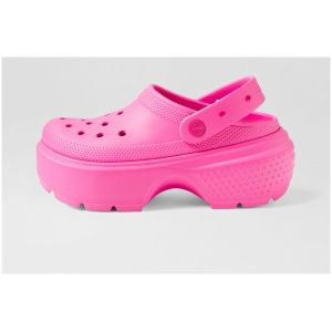 Crocs 209347 Stomp Clog Cc Pink Crush Croslite Pink Crush Shoes Womens Shoes Casual Flat Shoes