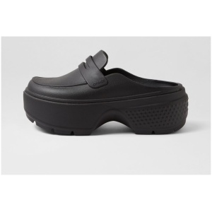 Crocs 209937 Stomp Loafer Cc Black Black Croslite Black Black Shoes Womens Shoes Casual Flat Shoes