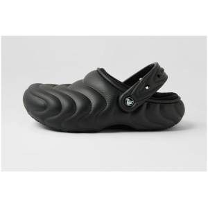Crocs 210059 Lined Puffer Cc Black Croslite Black Shoes Womens Shoes Casual Flat Shoes