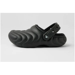 Crocs 210059 Lined Puffer Cc Black Croslite Black Shoes Womens Shoes Casual Flat Shoes