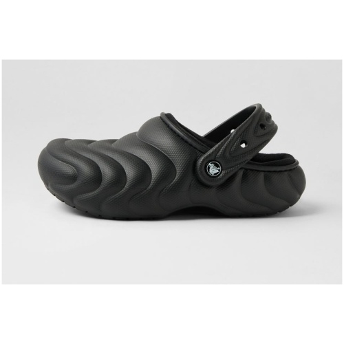 Crocs 210059 Lined Puffer Cc Black Croslite Black Shoes Womens Shoes Casual Flat Shoes