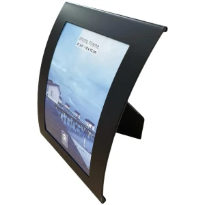 Curve Picture Photo Frame Curved Aluminium Portrait 10cm x 15cm (4"x6") - Black