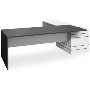 Custom Envoy 1.8m Executive Office Desk - Left Return by Interior Secrets - AfterPay Available