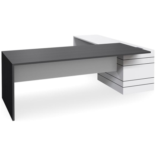 Custom Envoy 1.8m Executive Office Desk - Left Return by Interior Secrets - AfterPay Available