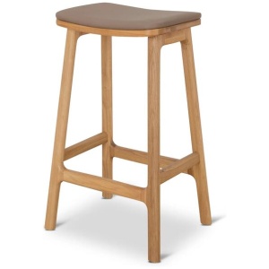 Cyprus 67cm Natural Bar Stool - Mocha Brown by Interior Secrets - AfterPay Available